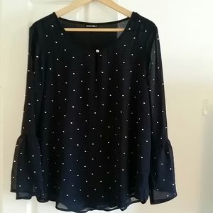 Roz and Ali sequin blouse